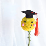 Load image into Gallery viewer, Pack of 10 Flower Crafting Safety Eyes Mini Graduation Caps DIY Materials