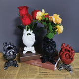 Load image into Gallery viewer, Gothic Resin Art Heart Flower Vase