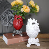 Load image into Gallery viewer, Gothic Resin Art Heart Flower Vase