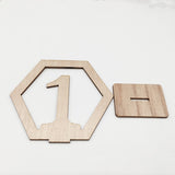 Load image into Gallery viewer, 10pcs Wooden Table Number Sign
