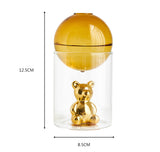 Load image into Gallery viewer, Metallic Teddy Bear Colored Glass Bubble Vase Modern Home Decor