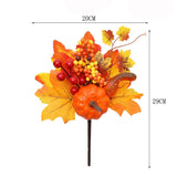 Load image into Gallery viewer, Artificial Maple Leaf Pumpkin Berry Branch
