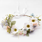 Load image into Gallery viewer, Artificial Boho Flower Headband Tiaras Wreath for Wedding