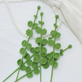 Load image into Gallery viewer, Set of 10 Finished Crochet Eucalyptus Branches Handmade Artificial Greenery Foliage