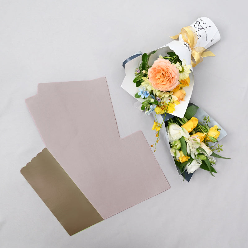 Set of 20 Single Rose Flower Wrapping Kraft Paper – Floral