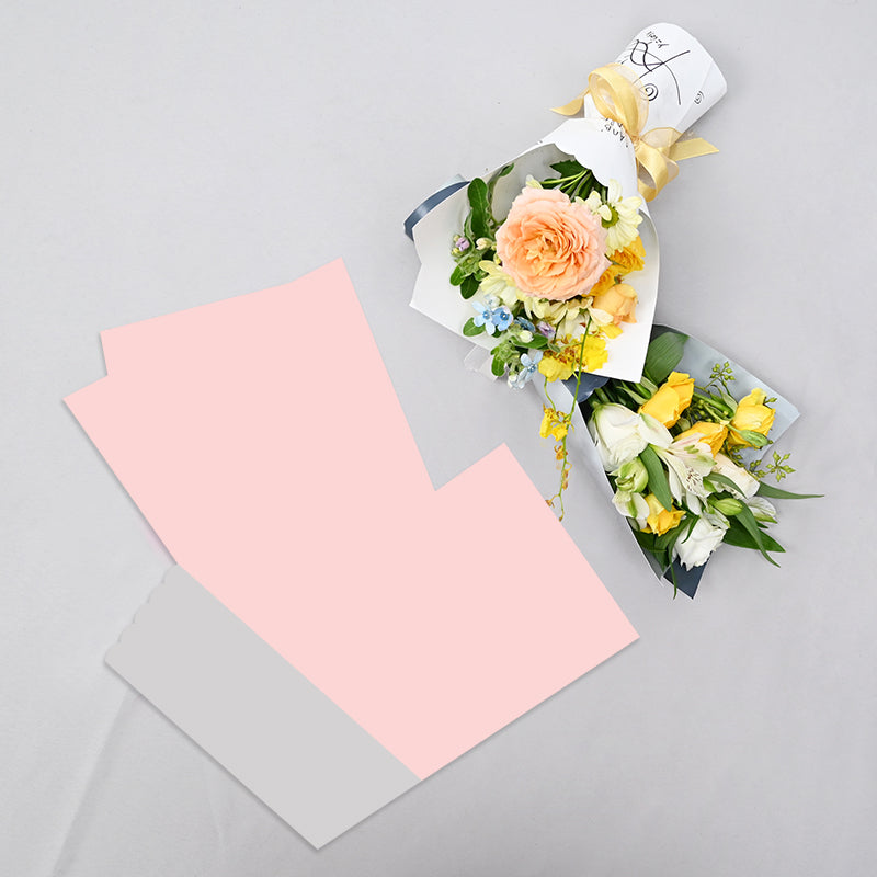 Set of 20 Single Rose Flower Wrapping Kraft Paper