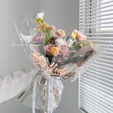 Load image into Gallery viewer, Set of 30 Happy Birthday Metallic Clear Cellophane Bouquet Paper 19.6x22.4 Inch