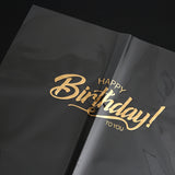 Load image into Gallery viewer, Set of 30 Happy Birthday Metallic Clear Cellophane Bouquet Paper 19.6x22.4 Inch