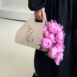 Load image into Gallery viewer, Set of 6 Korean Style Floral Sleeves Kraft Paper Bags for Flower 18.8x11 inch