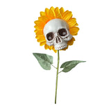 Load image into Gallery viewer, Skull Artifical Sunflower Halloween Scary Decoration