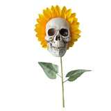 Load image into Gallery viewer, Skull Artifical Sunflower Halloween Scary Decoration
