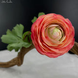 Load image into Gallery viewer, 1-Head Peach Ranunculus Artificial Flower Branch