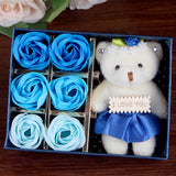 Load image into Gallery viewer, Soap Rose Teddy Bear Gift Box Thank You Gifts