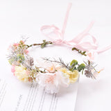 Load image into Gallery viewer, Artificial Boho Flower Headband Tiaras Wreath for Wedding
