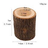 Load image into Gallery viewer, Set of 3 Rustic Wooden Candle Holder