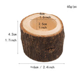 Load image into Gallery viewer, Set of 3 Rustic Wooden Candle Holder