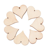 Load image into Gallery viewer, Natural Wood Heart Slices Blank Gift Tags