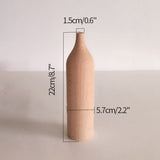 Load image into Gallery viewer, Minimalist Slim Tall Wooden Vase for Pampas Grass Dried Flowers