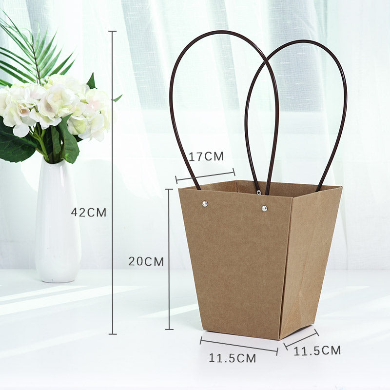 Eb1327 Custom Print Handbag Purse Flower Printing Box Shape