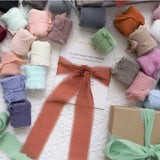 Load image into Gallery viewer, Fringe Chiffon Silk Ribbon for Bouquet Gifts Wrapping 4cm x 5m