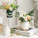 Load image into Gallery viewer, Portable Small Ceramic Flower Vase with Handles