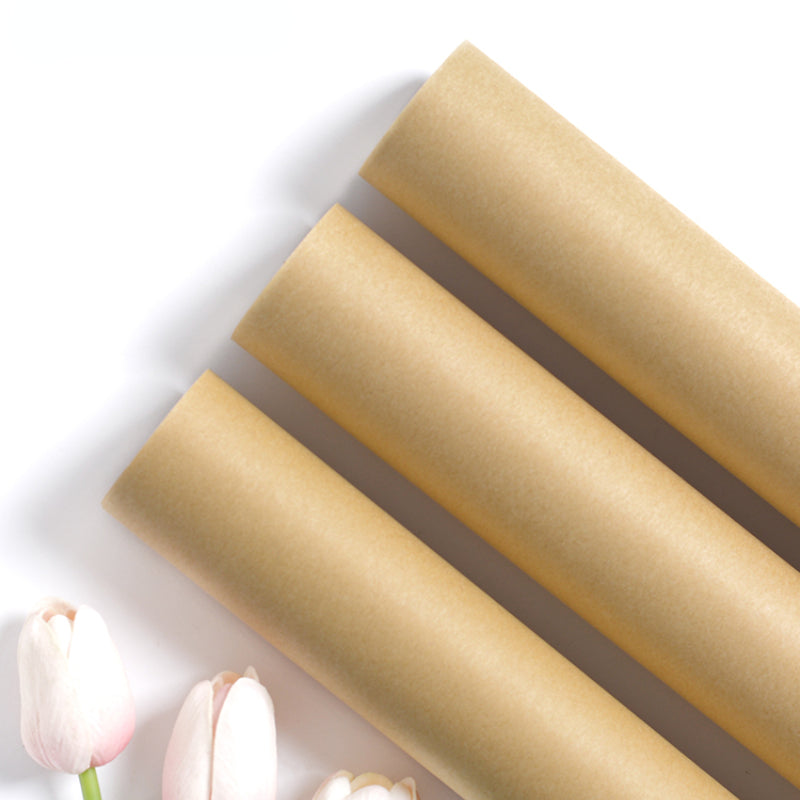 Silver Line Floral Wrapping Paper (BROWN) — Plenty Flowers