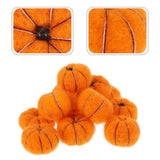 Load image into Gallery viewer, 12 Pcs Wool Felt Pumpkins Fall Decor Ornaments