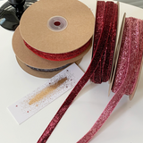 Load image into Gallery viewer, Glitter Sequins Velvet Ribbon (10mmx20m)