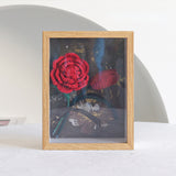 Load image into Gallery viewer, Crocheted Cotton Yarn Flower Photo Frame Gift for Her