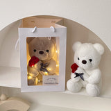 Load image into Gallery viewer, Valentine&#39;s Day Gift Plush Sitting Bear with Rose