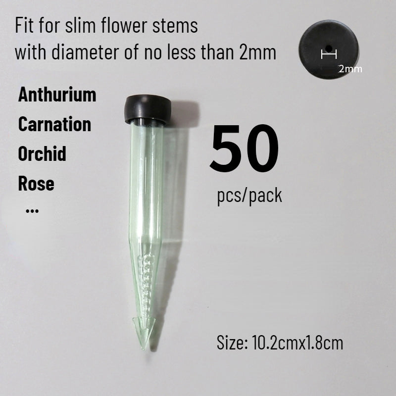Bright Creations 30 Pack Stem Water Tubes For Flowers With Caps