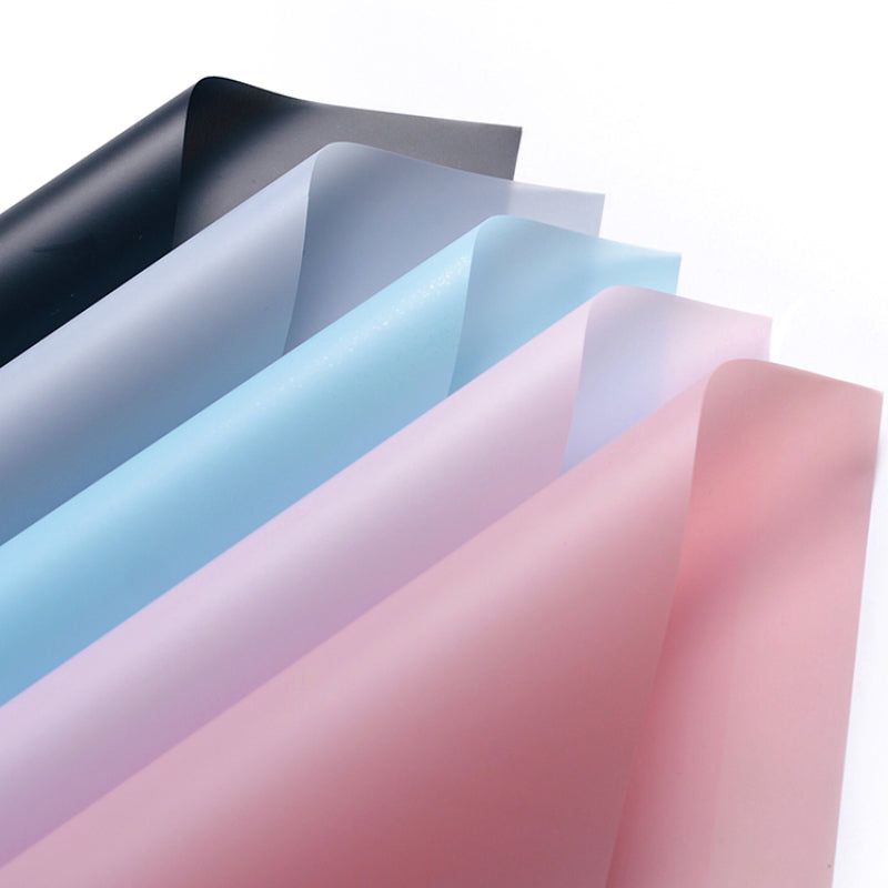 40 Pcs Translucent Matte Plastic Wrapping Paper for Bouquets – Floral  Supplies Store