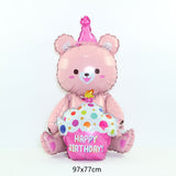 Load image into Gallery viewer, Cute Bear Happy Birthday Balloon