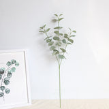 Load image into Gallery viewer, Artificial Leaves Branch Retro Green Silk Eucalyptus Leaf for Home Decor Wedding Plants Faux Fabric Foliage Room Decoration 68CM
