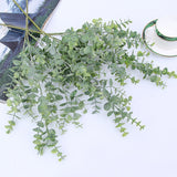 Load image into Gallery viewer, Artificial plastic plants leaves tree green eucalyptus branch for garden wedding decoration faux fake foliage christmas decor