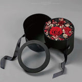 Load image into Gallery viewer, Double Layer Round Flower Hat Boxes with Ribbon