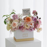 Load image into Gallery viewer, white rectangle flower box with lid