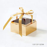 Load image into Gallery viewer, Square Acrylic Gift Box gold