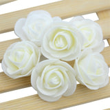 Load image into Gallery viewer, 100pcs 3.0cm Mini Artificial Flower PE Foam Rose Head Handmade DIY Wedding Home Decoration Party Wall Supplies Wreath Craft