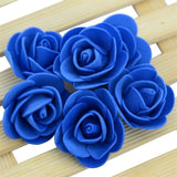 Load image into Gallery viewer, 100pcs 3.0cm Mini Artificial Flower PE Foam Rose Head Handmade DIY Wedding Home Decoration Party Wall Supplies Wreath Craft