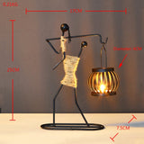 Load image into Gallery viewer, Home Decoration Accessories Creative Candle Holder Iron Kitchen Restaurant Romantic Candlestick Christmas Halloween Bar Party