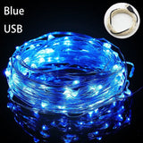 Load image into Gallery viewer, Fairy Light 1M 5M 10M 100 LEDS Starry String USB Lights Fairy Micro LED Transparent Wire for Party Christmas Wedding 6 Colors