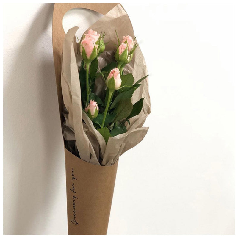 Brown Paper Bouquet – BUDS FLORAL DESIGNS