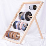 Load image into Gallery viewer, Strorage Wood Shelf Flower Shop Home Use Ribbon Rolls Craft Tool Keep Display Florsit Supplies