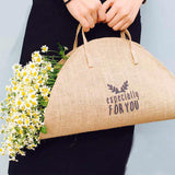 Load image into Gallery viewer, Linen Handbag Bag for Flower Bouquet Packaging