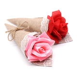 Load image into Gallery viewer, 10pcs 15*15cm Burlap Fabric Bouquet Flower Wrapping Sheets