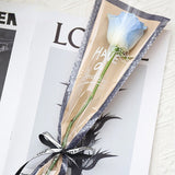 Load image into Gallery viewer, half clear plastic floral sleeve for single rose