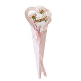 Load image into Gallery viewer, 10 Counts Korean Style Heart Paper Flower Bouquet Bags for Single Flower 7.1 x 18 Inch
