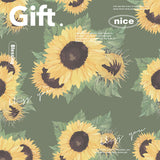 Load image into Gallery viewer, floral wraps with sunflower print
