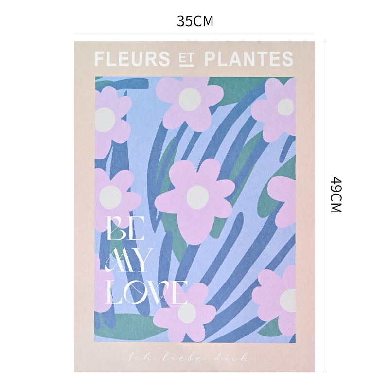 10 Counts Korean Floral Print Bouquet Wrapping Paper – Floral